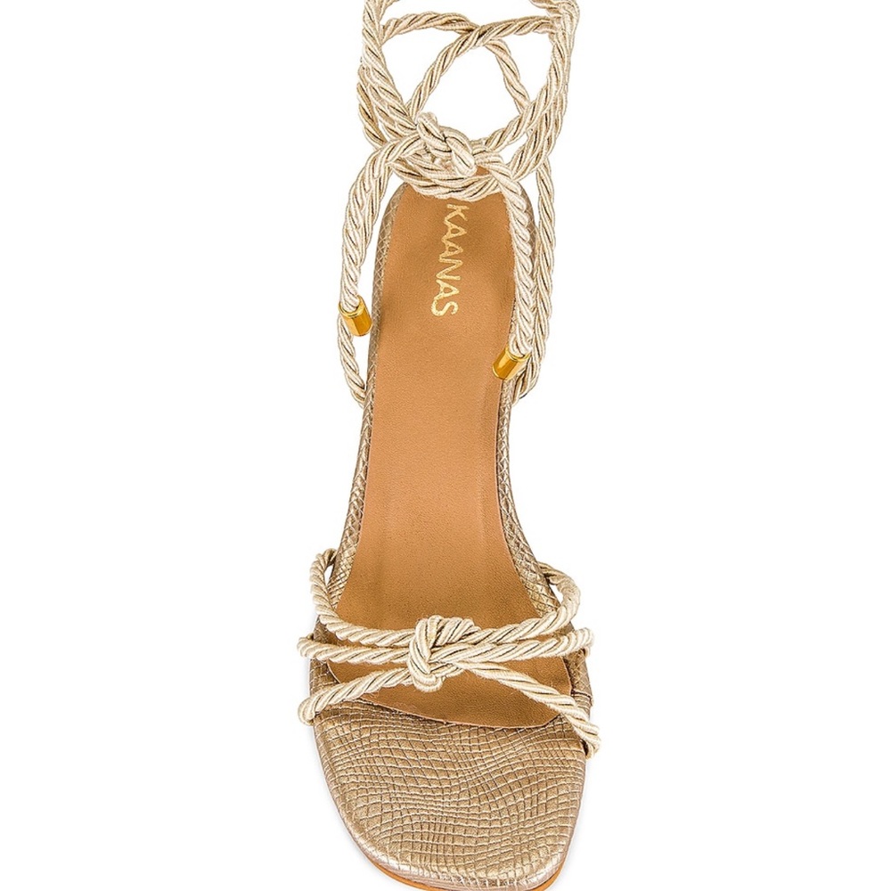 Kaanas Selena Sandal in Champagne